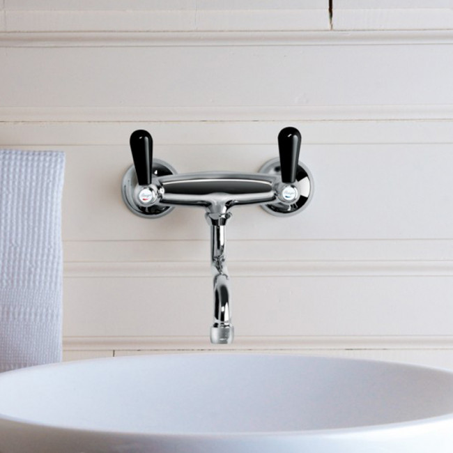 Смеситель для раковины Bongio Mille Nuits, цвет: хром/черный фарфор 22570OR00