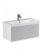 Тумба подвесная Velvex Edge 80.1Y (белая) (tp.EDG.9696.80.1Y белый глянец)