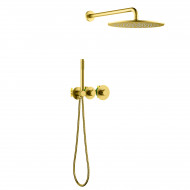 Душевая система встроенная с термостатом Timo Saona золото шлифованное (SX-2359/20SM)