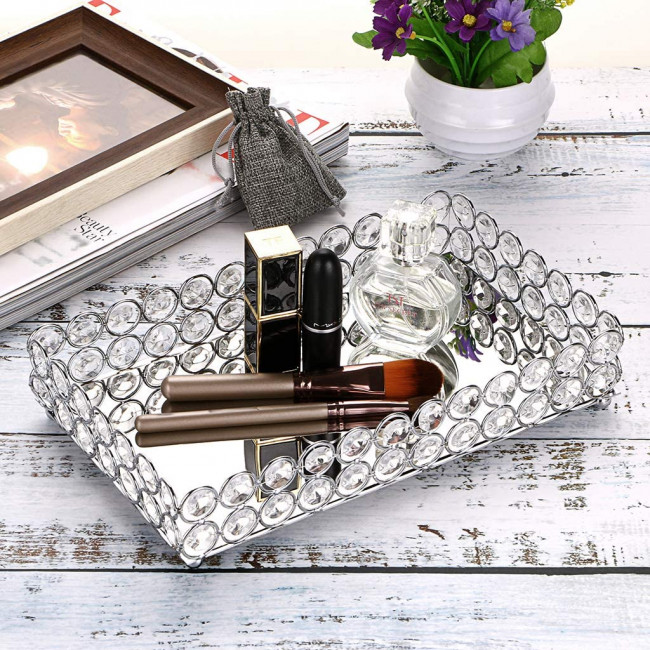 Подставка для предметов 30 см Kassatex Crystal Round Silver CRD-TR-SLV Подставка для предметов 30 см Kassatex Crystal Round Silver CRD-TR-SLV