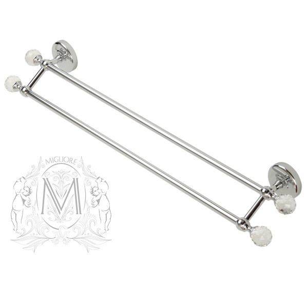 Полотенцедержатель двойной Migliore Amerida Swarovski ML.AMR-60.423 Полотенцедержатель двойной Migliore Amerida Swarovski ML.AMR-60.423