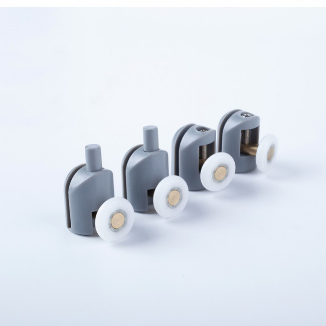 Ролики IDDIS 2 верхних, 2 нижних одинарные, D=23 мм серый, стекло 5-6 мм (966S23GR6DZ) Ролики IDDIS 2 верхних, 2 нижних одинарные, D=23 мм серый, стекло 5-6 мм (966S23GR6DZ)