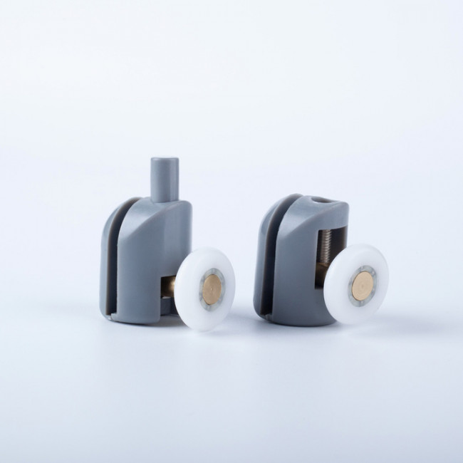 Ролики IDDIS 2 верхних, 2 нижних одинарные, D=23 мм серый, стекло 5-6 мм (966S23GR6DZ) Ролики IDDIS 2 верхних, 2 нижних одинарные, D=23 мм серый, стекло 5-6 мм (966S23GR6DZ)