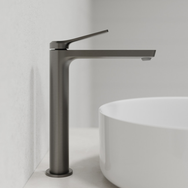 Смеситель для настольного умывальника IDDIS Parker матовый графит (PARGM01i01)