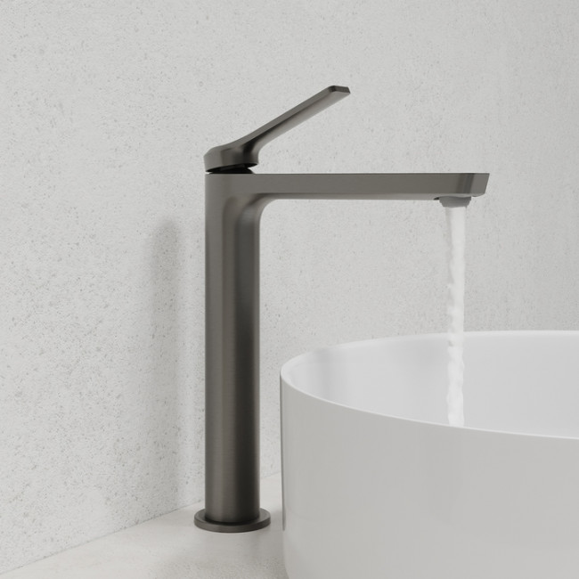 Смеситель для настольного умывальника IDDIS Parker матовый графит (PARGM01i01)