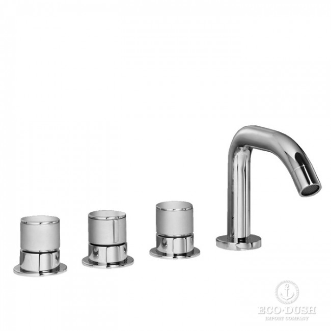 Stella Bamboo Смеситель на борт ванны на 4 отверстия 3256TR, цвет: хром