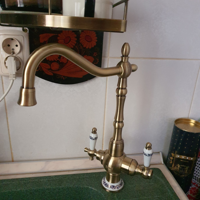 Смеситель для кухни ZorG ZR 336 YF-50 BR