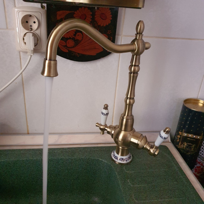 Смеситель для кухни ZorG ZR 336 YF-50 BR