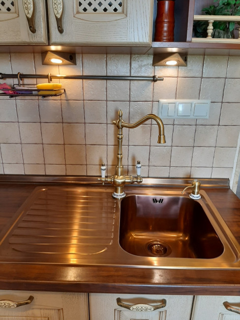 Смеситель для кухни ZorG ZR 336 YF-50 BR