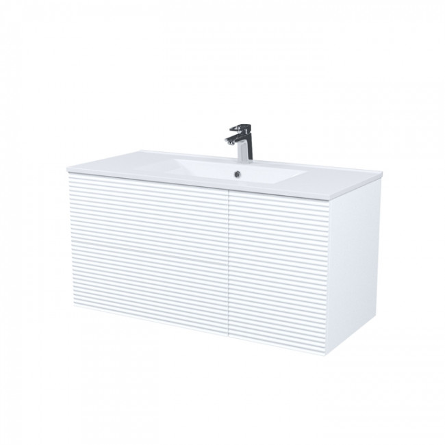 Тумба с умывальником, подвесная, 100 см, белый, Bild, IDDIS, (BIL10W0i95K)