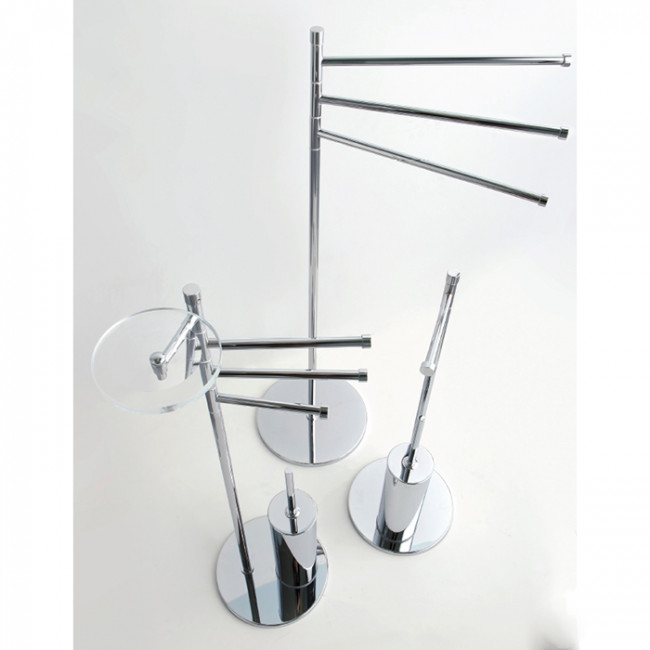 Bertocci Cinquecento Напольная стойка с ершиком и бумагодержателем, цвет: хром Bertocci Cinquecento Напольная стойка с ершиком и бумагодержателем, цвет: хром