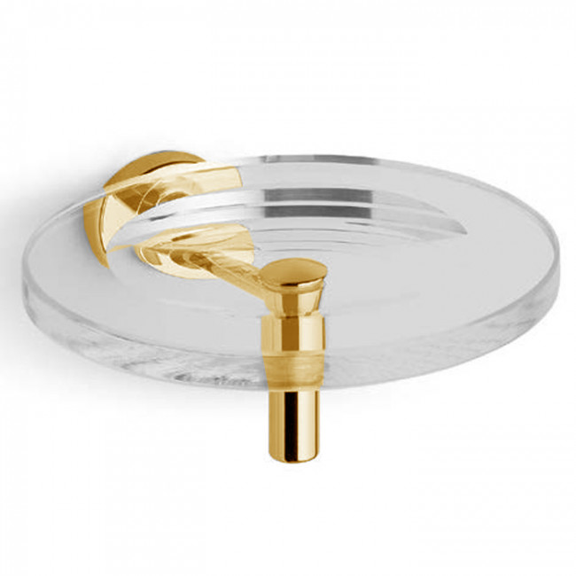 Bertocci Cinquecento Мыльница подвесная, цвет: прозрачное стекло/золото