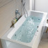 Duravit DuraStyle Ванна 160х70x48см,, прямоугольная, встраиваемая или версия  с панелями и ножками, с наклоном для спины справа, цвет: белый