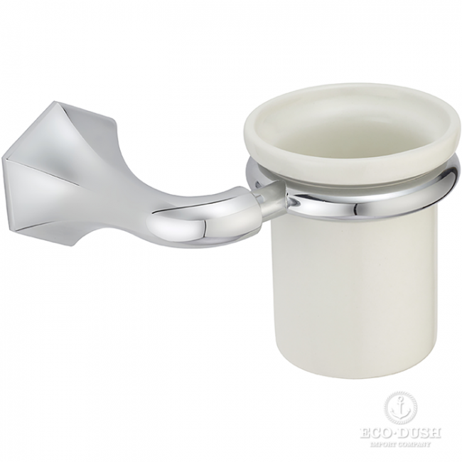 CISAL Cherie Стакан подвесной, цвет: хром/керамика