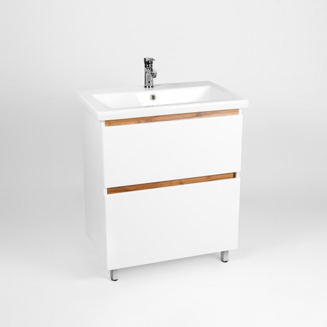 Тумба VIANT "Мальта" 2 ящика 425х655х820 под раковину .S-UM-COM70/1-w (COMO 70) (VMAL70CO-T2Y)