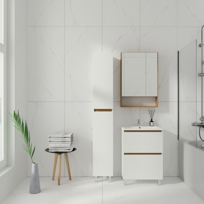 Тумба VIANT "Мальта" 2 ящика 425х655х820 под раковину .S-UM-COM70/1-w (COMO 70) (VMAL70CO-T2Y)