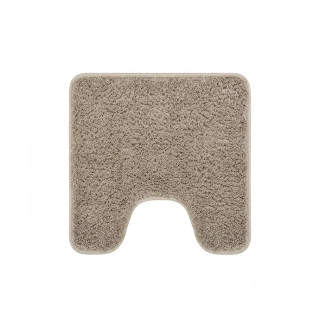 Коврик для ванной комнаты с вырезом, 50х50, микрофибра, светло-коричневый, IDDIS, BTLT07Mi12