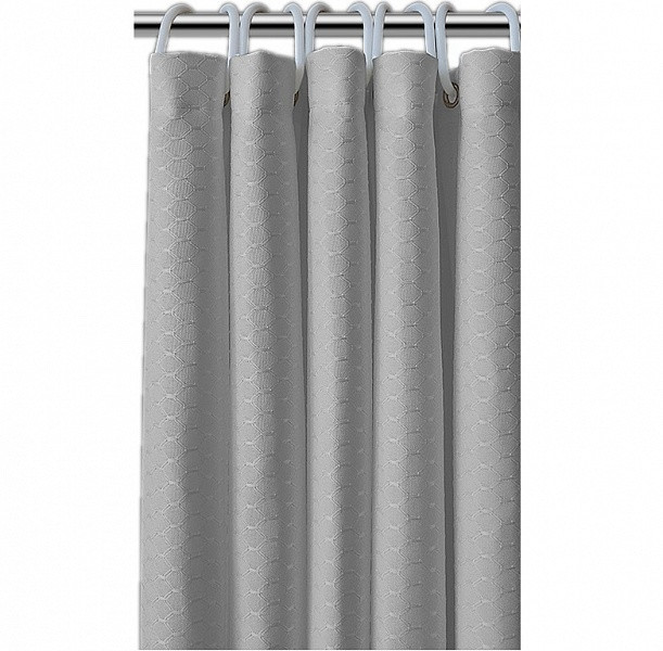 Шторка для ванной 240х200 Carnation Home Fashions Grace Jacquard Grey FSC24-HX71/03