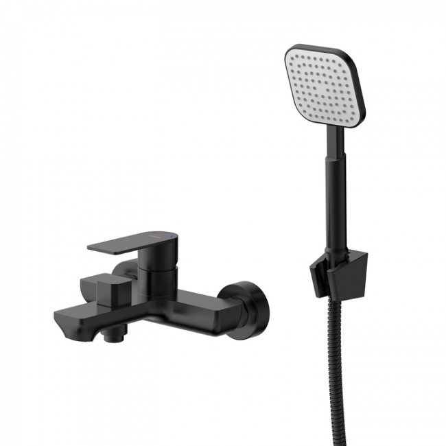 Смеситель для ванны Milardo Maze чёрный матовый (MAZBL00M02)