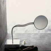 Agape Fusilli Зеркало двухстороннее отдельностоящее d21 см, круглое, настольное,  цвет: хром