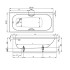 Bette Form 2020 Ванна встраиваемая, 190х80х42см., с системой антишум, цвет: белый
