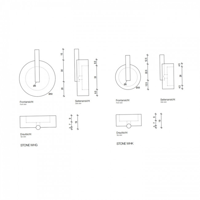 Decor Walther Stone WHG Крючок подвесной, цвет: белый / хром