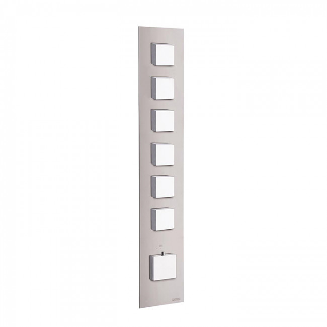 Carimali ilQuadro Смеситель термостатический, встраиваемый, на 6 выходов, цвет: хром 21060EST-CR