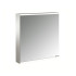 EMCO Prime2 Зеркальный шкаф 60x70см., с подсветкой, навесной, 1 дверь, L, 2 полки, розетка, цвет: белый