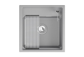 Кухонная мойка GRANULA кварц (5002i, АЛЮМИНИУМ)