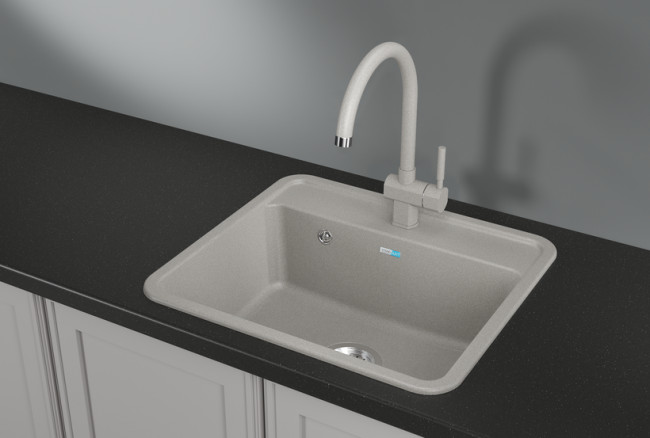 Кухонная мойка GRANULA Стандарт (5601, БАЗАЛЬТ)