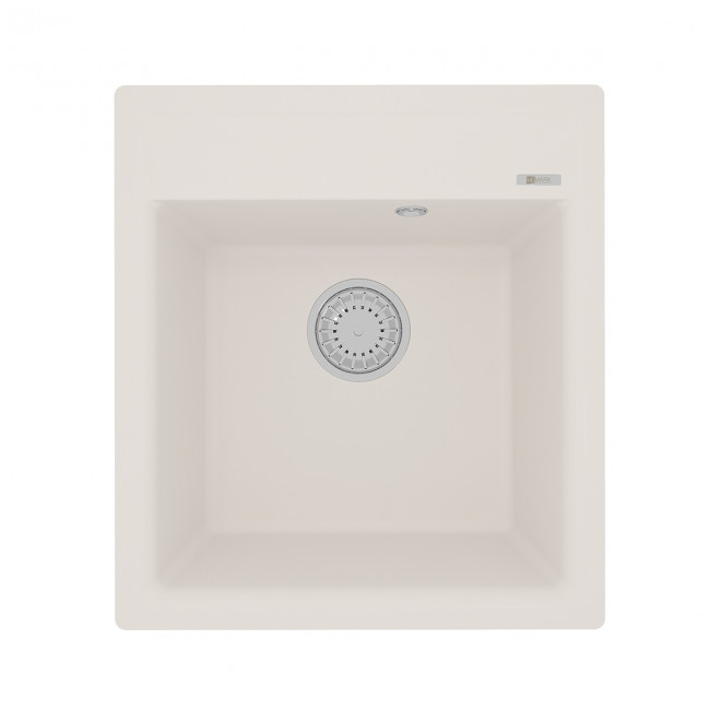 Кухонная мойка Lemark HANKA 450 врезная прямоугольная из кварцгранита цвет: Жасмин  (9910010)