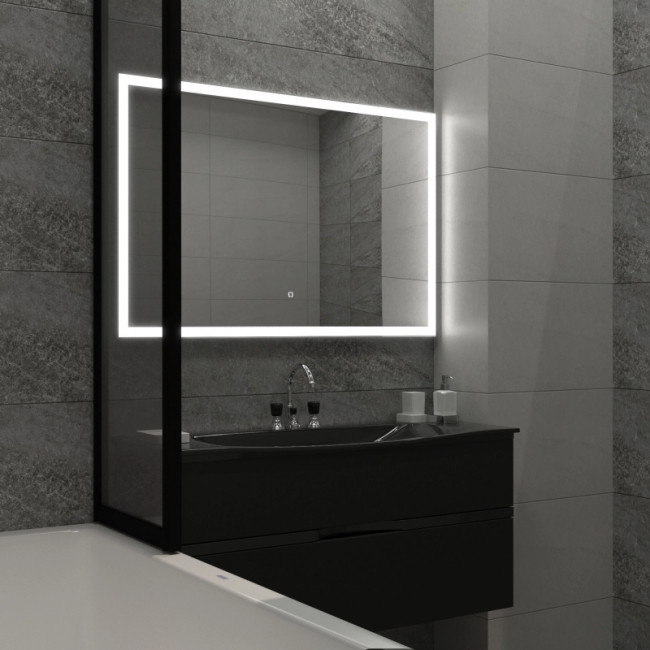 Зеркало MIXLINE "Норма" 1200*800 (ШВ) сенсорный выключатель, светодиодная подсветка (553427)