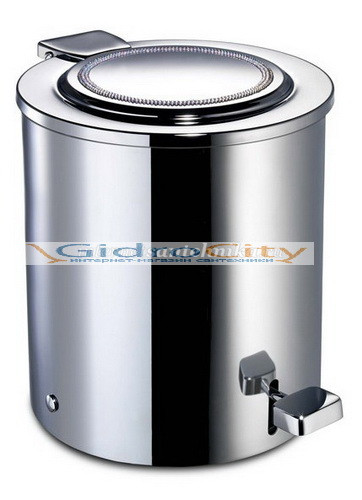Корзина дмусора с педалью и крышкой 3Lines round хром+SW Windisch 89153CR Корзина дмусора с педалью и крышкой 3Lines round хром+SW Windisch 89153CR