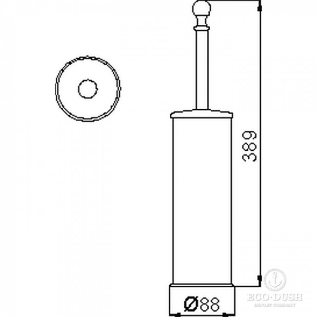 CISAL Arcana Ершик напольный, цвет: золото CISAL Arcana Ершик напольный, цвет: золото