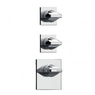 Bossini Z035203.030 Apice Смеситель для душа встраиваемый, термостатический, 2 запорных вентиля, внешняя часть, цвет хром