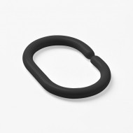 Набор колец  для шторы в ванную комнату цвет черный IDDIS (RID013P)