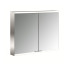EMCO Prime2 Зеркальный шкаф 80x70см., с подсветкой, навесной, 2 двери, 2 полки, розетка, цвет: белый
