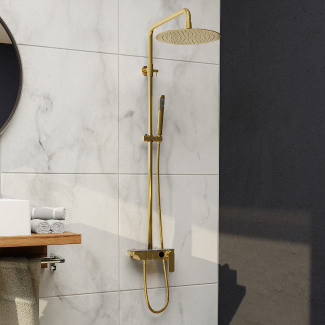 Душевая система RGW SP-33G 51140133-06 Золото Душевая система RGW SP-33G 51140133-06 Золото
