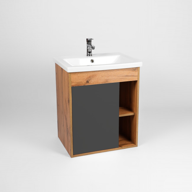 Тумба VIANT "Бостон" COMO 70 1 ств подвесная графит 425х655х620 (VBOS70COG-T1STP) Тумба VIANT "Бостон" COMO 70 1 ств подвесная графит 425х655х620 (VBOS70COG-T1STP)