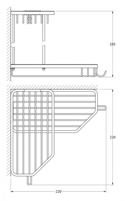 Полочка-решетка FBS Ryna RYN 013 Полочка-решетка FBS Ryna RYN 013