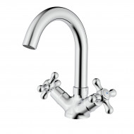 Смеситель Rossinka для раковины с поворотным изливом (H02-64)