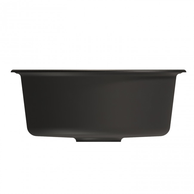Мойкa MIXLINE ML-GM09 круглая  ультра-черная  (344) 510 мм (глуб. чаши 190) NEW (551805)