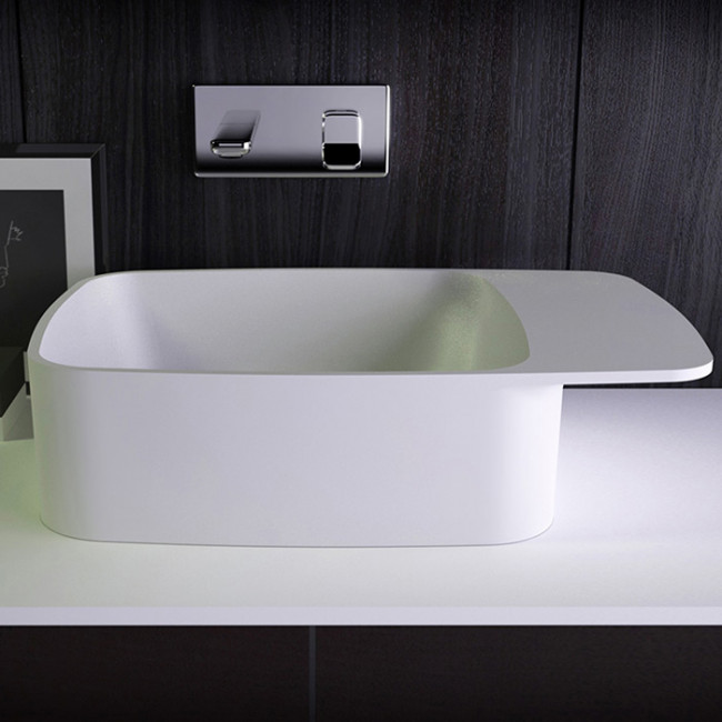 KNIEF Pride Раковина 67х40х15 см, без отв., цвет: белый матовый