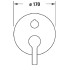 Duravit B.2 Смеситель для ванны, встраиваемый, с переключателем и обратным клапаном, цвет: хром