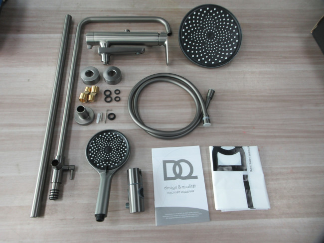 Душевая система со смесителем DQ Düsseldorf DA1723706 графит