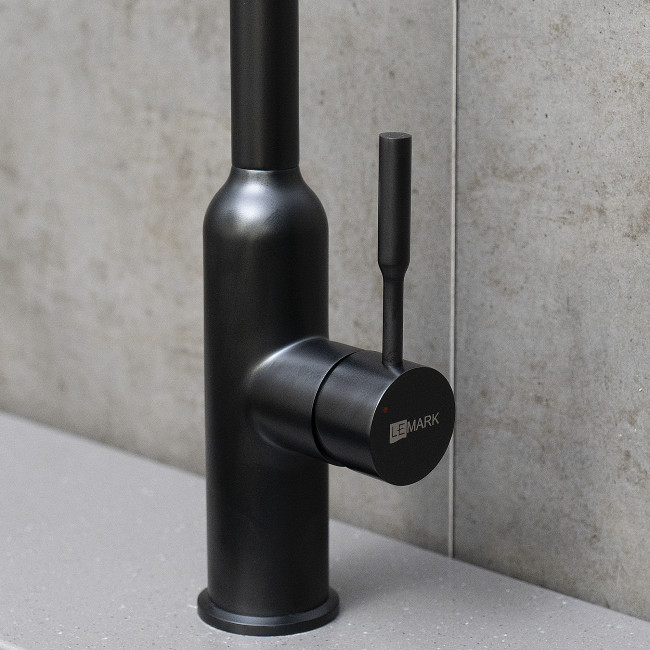 Смеситель Lemark Expert для кухни с поворотным изливом (LM5079BL)