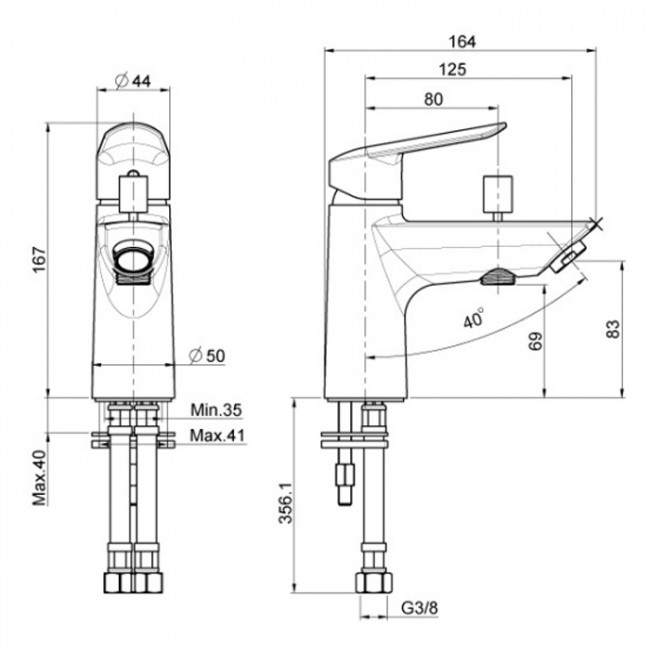 Carlo Frattini Spot Смеситель на ванну с переключателем, цвет: хром