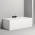 Salini Ornella Axis 190 Kit Встраиваемая ванна 190х90х60см, прямоугольная, материал: S-Stone, донный клапан "Up&Down", слив-перелив, цвет: белый матовый