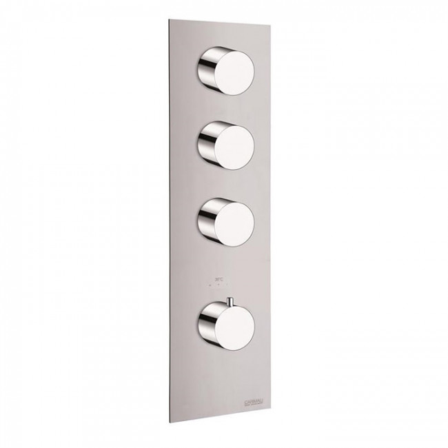 Carimali ilTondo Смеситель термостатический, встраиваемый, на 3 выхода, цвет: хром 21039EST-CR