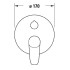 Duravit B.1 Смеситель для ванны, встраиваемый, с переключателем и обратным клапаном, цвет: хром